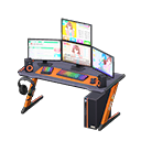 Gaming Desk (Black & Orange - Sim Game) NH Icon.png