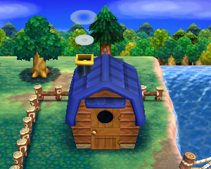 Default exterior of Walker's house in Animal Crossing: Happy Home Designer