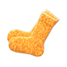 Mixed-Tweed Socks (Orange) NH Icon.png