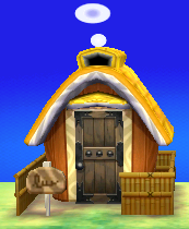 Exterior of Cranston's house in Animal Crossing: New Leaf