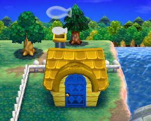 Default exterior of Rudy's house in Animal Crossing: Happy Home Designer