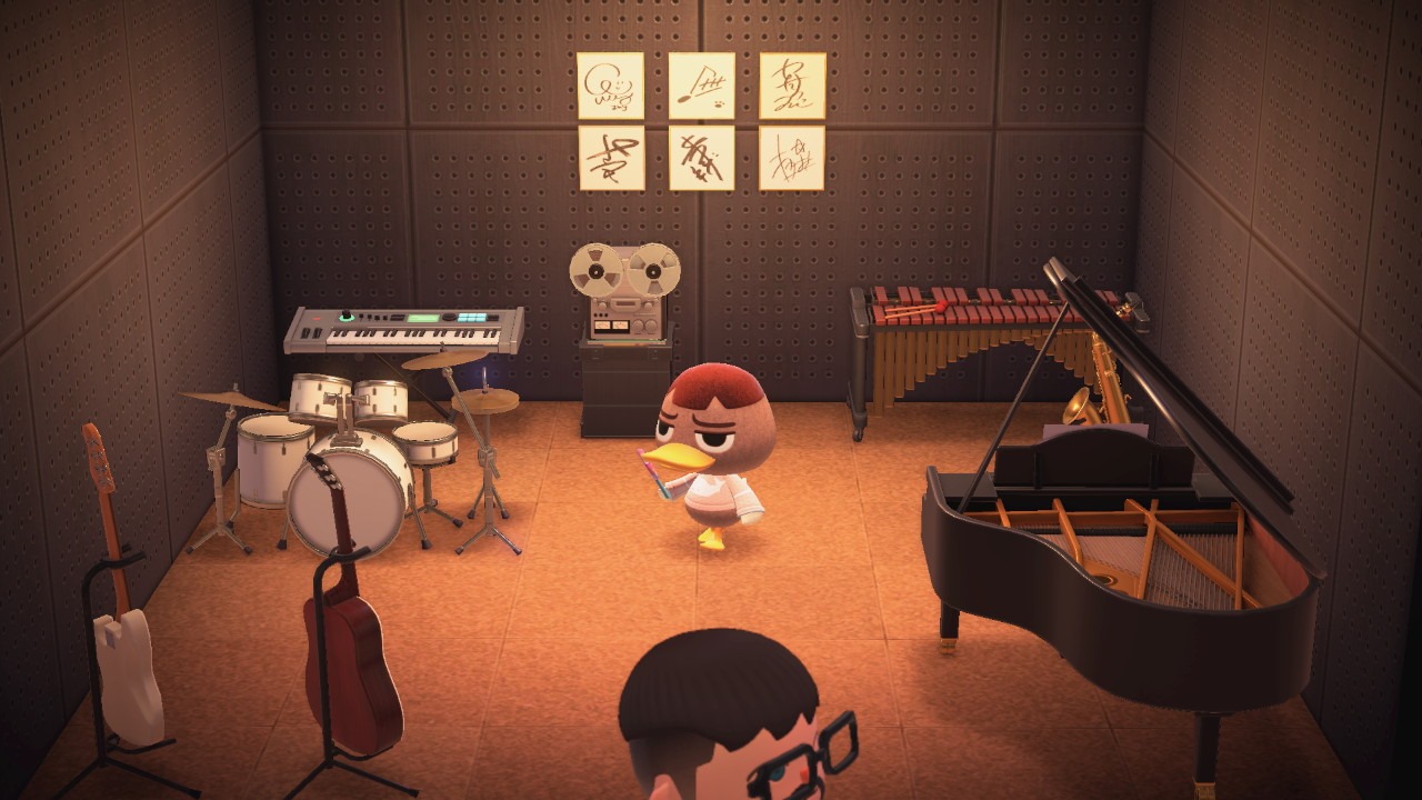 Interior of Weber's house in Animal Crossing: New Horizons