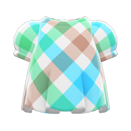 Plaid Puffed-Sleeve Shirt (Sweet Plaid) NH Icon.png