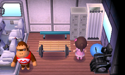 Interior of Louie's RV in Animal Crossing: New Leaf