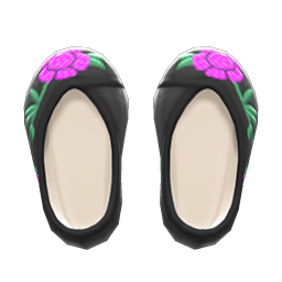Embroidered Shoes (Black) NH Icon.png