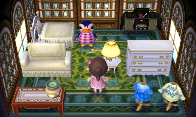 Interior of Friga's house in Animal Crossing: New Leaf