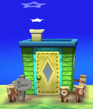 Exterior of Winnie's house in Animal Crossing: New Leaf
