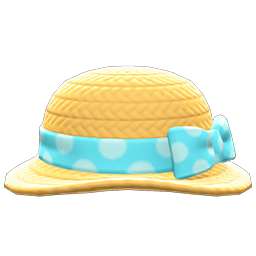 Ribboned Garden Hat (Blue) NH Icon.png