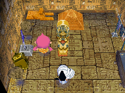 Interior of Lucky's house in Animal Crossing: Wild World