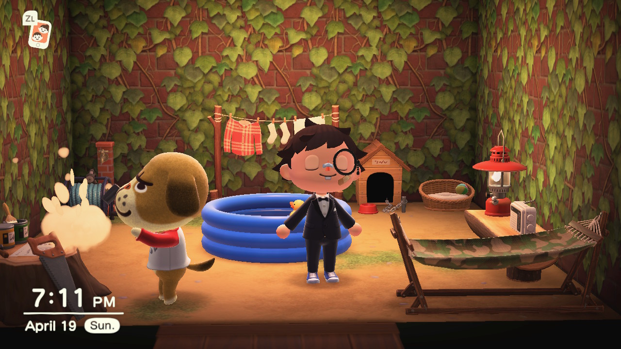 Interior of Mac's house in Animal Crossing: New Horizons