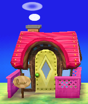 Exterior of Fuchsia's house in Animal Crossing: New Leaf