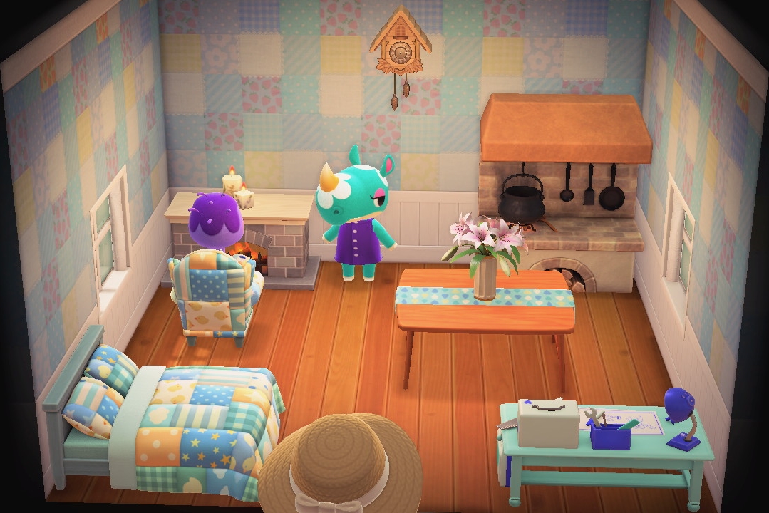 Interior of Azalea's house in Animal Crossing: New Horizons