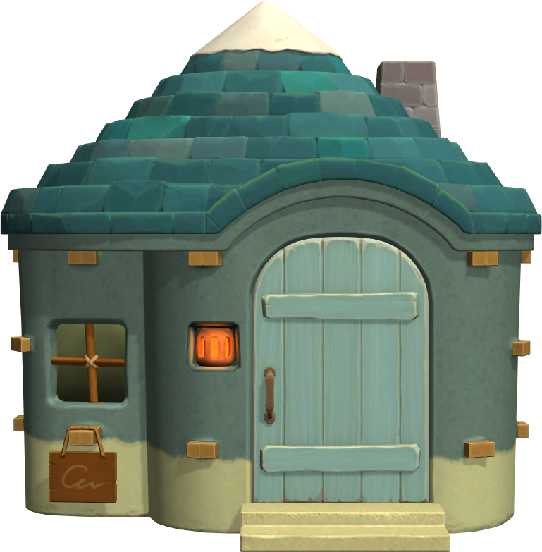 Exterior of Bertha's house in Animal Crossing: New Horizons