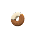 White-chocolate donut