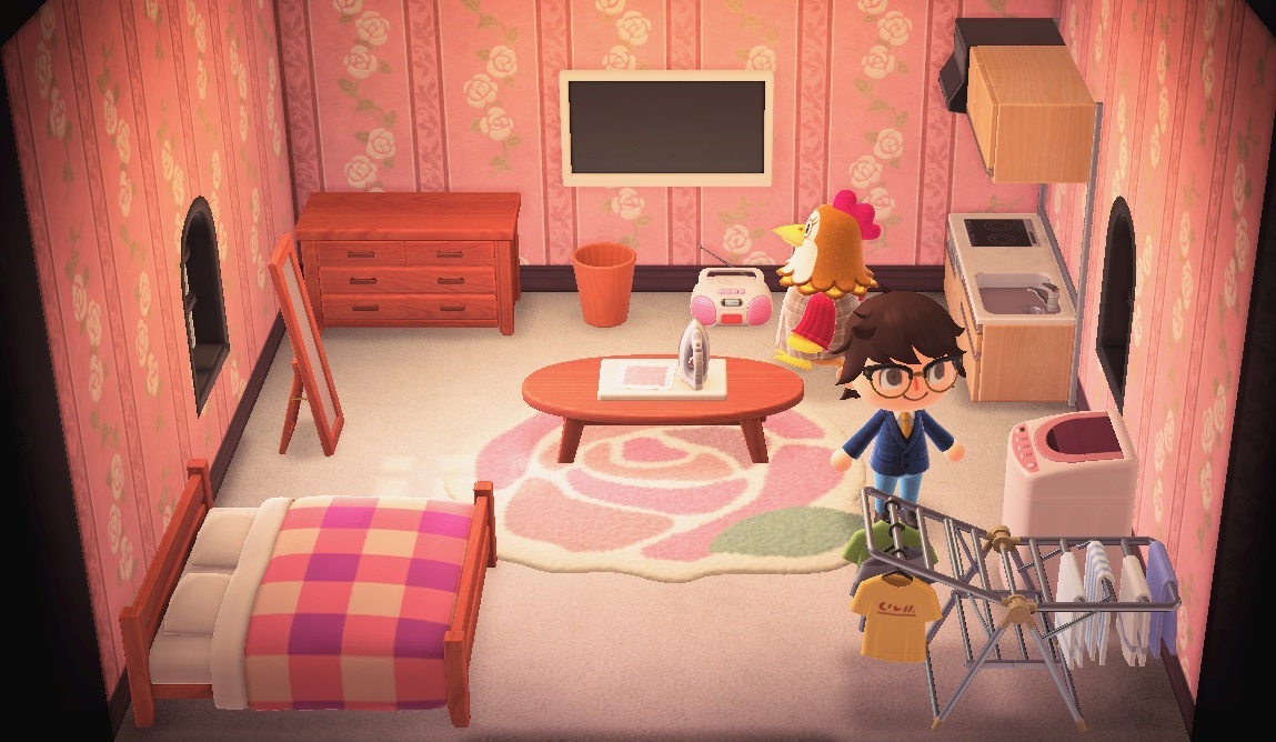 Interior of Ava's house in Animal Crossing: New Horizons