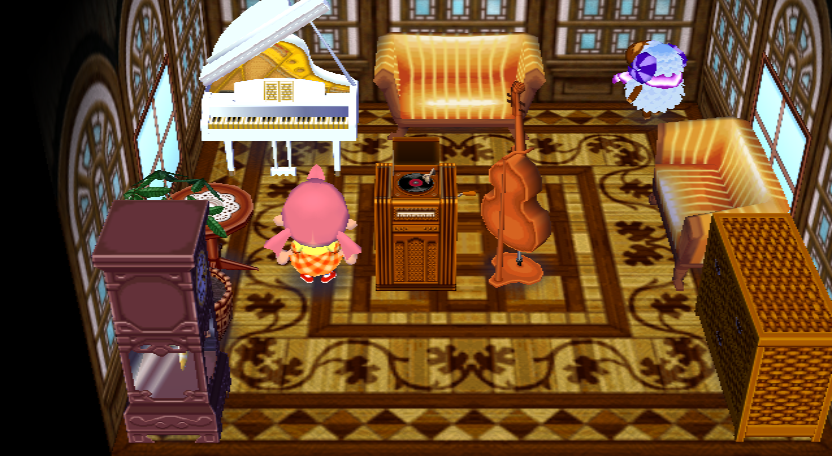 Interior of Baabara's house in Animal Crossing: City Folk