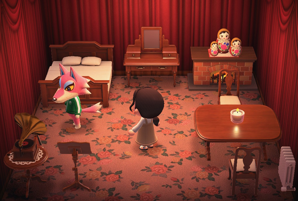 Interior of Freya's house in Animal Crossing: New Horizons