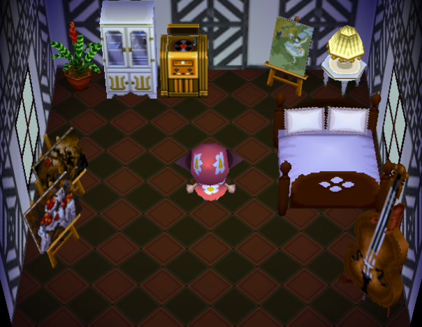 Interior of Ursala's house in Animal Crossing
