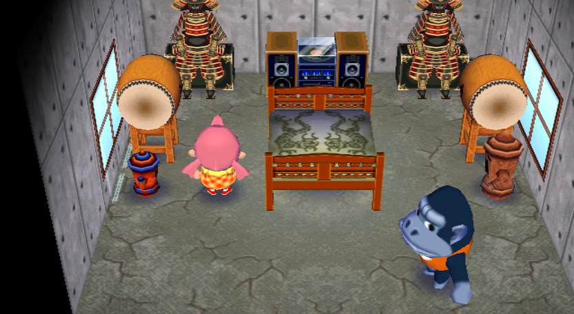 Interior of Peewee's house in Animal Crossing: City Folk