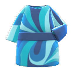 Marble-Print Dress (Blue) NH Icon.png