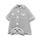 Front-Tie Button-Down Shirt (Gray) NH Storage Icon.png