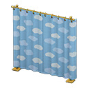 Curtain Partition (Gold - Light Blue) NH Icon.png