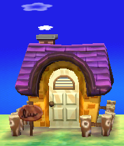 Exterior of Gwen's house in Animal Crossing: New Leaf