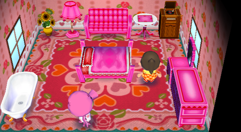 Interior of Marina's house in Animal Crossing: City Folk