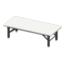 Low folding table's White variant
