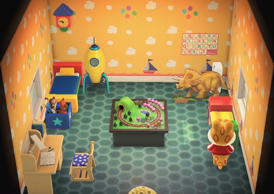 Interior of Alfonso's house in Animal Crossing: New Horizons