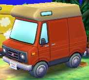 Exterior of Buzz's RV in Animal Crossing: New Leaf