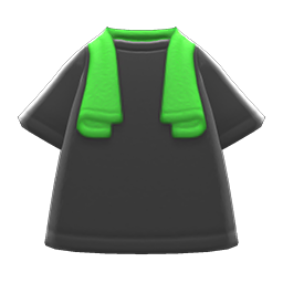 Tee and Towel (Green Towel & Black Shirt) NH Icon.png