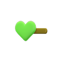 Heart Hairpin (Green) NH Storage Icon.png