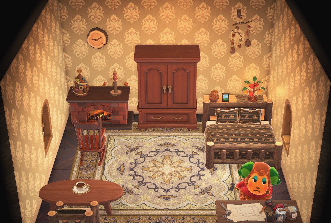 Interior of Timbra's house in Animal Crossing: New Horizons