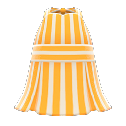 Striped Halter Dress (Orange) NH Icon.png