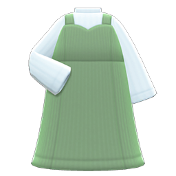 Sweetheart Dress (Moss Green) NH Icon.png