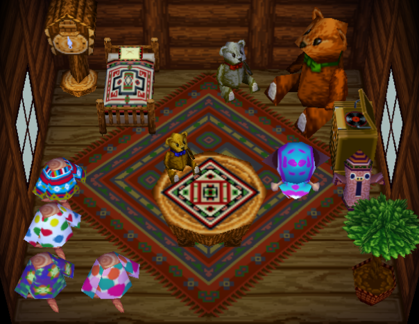 Interior of Ava's house in Animal Crossing