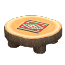 Log Round Table (Dark Wood - Southwestern Flair) NH Icon.png