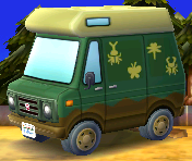 Exterior of Nat's RV in Animal Crossing: New Leaf