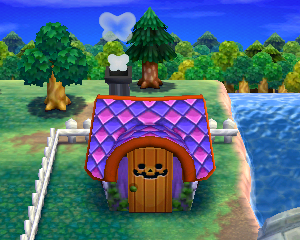 Default exterior of Tammy's house in Animal Crossing: Happy Home Designer