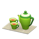 Tea Set (Green - Gray) NH Icon.png