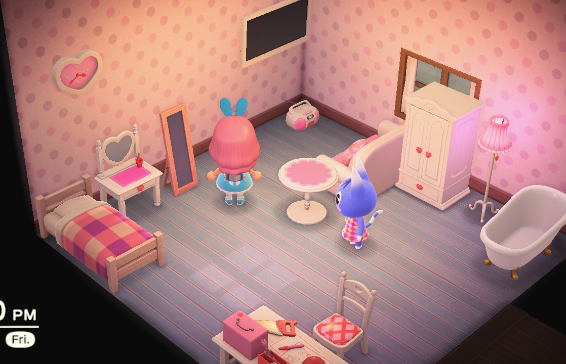 Interior of Rosie's house in Animal Crossing: New Horizons