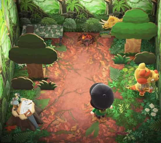 Interior of Sly's house in Animal Crossing: New Horizons
