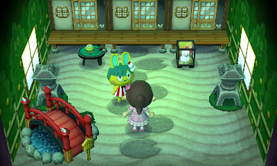 Interior of Toby's house in Animal Crossing: New Leaf
