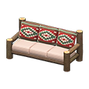 Log Extra-Long Sofa (Dark Wood - Southwestern Flair) NH Icon.png