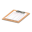 Clipboard (Brown - Name List) NH Icon.png