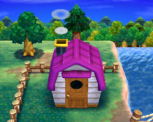 Default exterior of Patty's house in Animal Crossing: Happy Home Designer