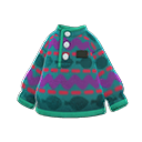 acnh printed fleece sweater