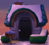 Exterior of Monty's house in Animal Crossing: New Leaf