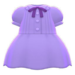 Pintuck-Pleated Dress's Purple variant